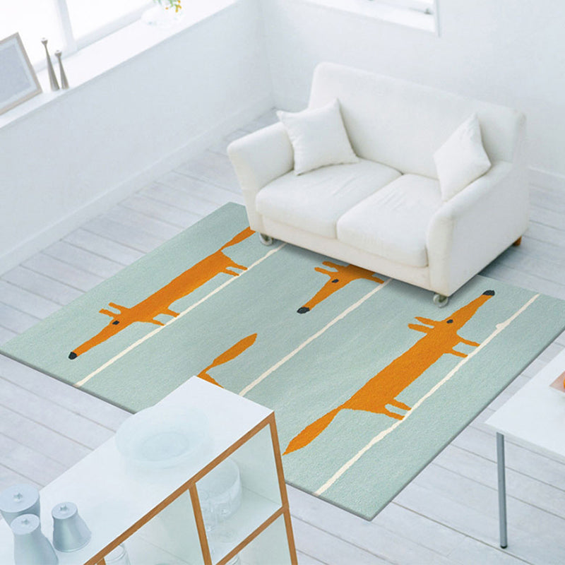 Casual Living Room Rug Multi Color Cartoon Pattern Rug Synthetics Anti-Slip Stain-Resistant Carpet Clearhalo 'Area Rug' 'Rug' 2245129