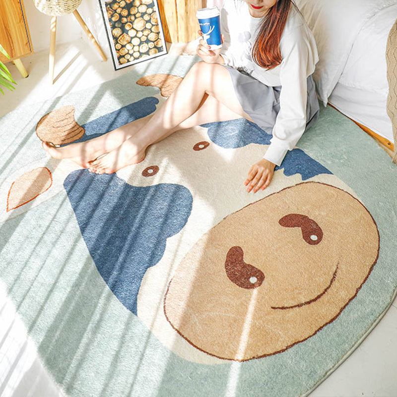 Natural Bedroom Rug Multicolor Cartoon Print Rug Polypropylene Anti-Slip Machine Washable Carpet Clearhalo 'Area Rug' 'Rug' 2245150