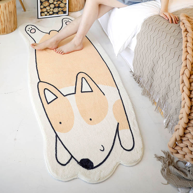 Novelty Shape Cartoon Rug Multi Color Cute Area Carpet Polyster Anti-Slip Backing Pet Friendly Rug for Kids Clearhalo 'Area Rug' 'Rug' 2245215