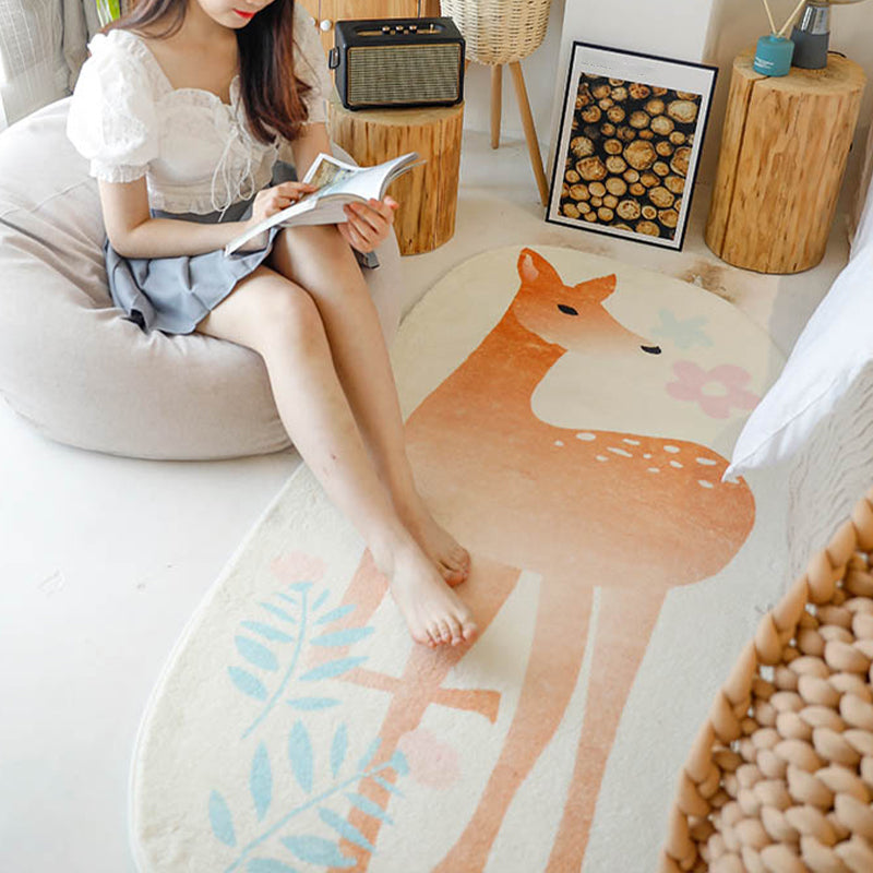 Novelty Shape Cartoon Rug Multi Color Cute Area Carpet Polyster Anti-Slip Backing Pet Friendly Rug for Kids Clearhalo 'Area Rug' 'Rug' 2245222