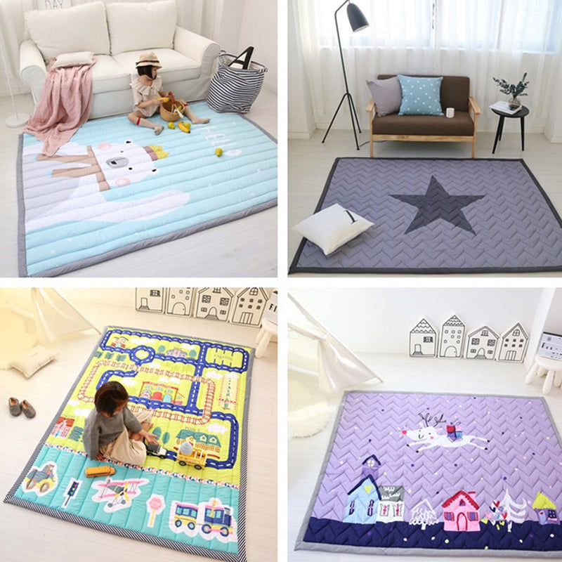 Simple Cartoon Rug Multi Colored Polypropylene Area Carpet Pet Friendly Non-Slip Backing Rug for Kids Clearhalo 'Area Rug' 'Rug' 2245924