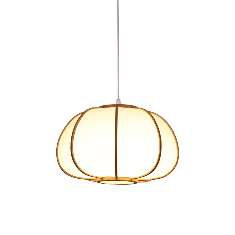 Handwoven Pendant Light Contemporary Bamboo Single-Bulb Wood Suspension Light Fixture Clearhalo 'Ceiling Lights' 'Pendant Lights' 'Pendants' Lighting' 2246588