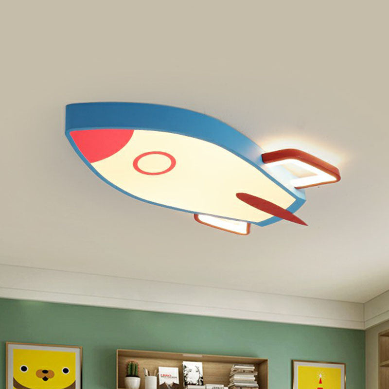 Airplane Shaped Flush Ceiling Light Kids Acrylic Child Room LED Flush Mount Lighting Fixture Clearhalo 'Ceiling Lights' 'Close To Ceiling Lights' 'Close to ceiling' 'Flush mount' Lighting' 2247203