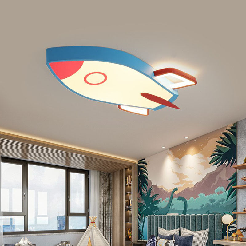 Airplane Shaped Flush Ceiling Light Kids Acrylic Child Room LED Flush Mount Lighting Fixture Clearhalo 'Ceiling Lights' 'Close To Ceiling Lights' 'Close to ceiling' 'Flush mount' Lighting' 2247204