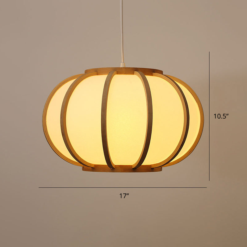 Handwoven Ceiling Light Modern Bamboo Single Restaurant Hanging Pendant Light in Wood Clearhalo 'Ceiling Lights' 'Pendant Lights' 'Pendants' Lighting' 2248006