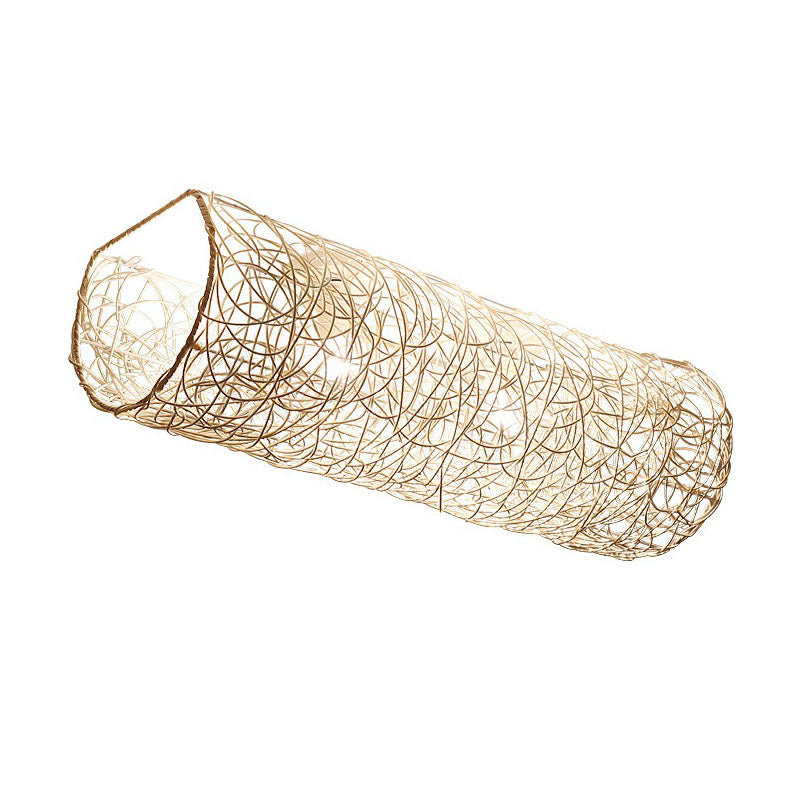 Cylindrical Flush Mount Lighting Simplicity Rattan Restaurant Flush Mount Ceiling Light Clearhalo 'Ceiling Lights' 'Close To Ceiling Lights' 'Close to ceiling' 'Flush mount' Lighting' 2248367