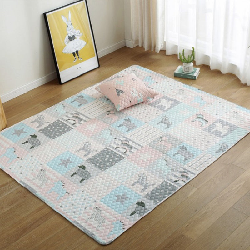 Simple Home Decoration Rug Multi-Color Cartoon Pattern Carpet Cotton Easy Care Pet Friendly Rug Grey Clearhalo 'Area Rug' 'Rug' 2250149