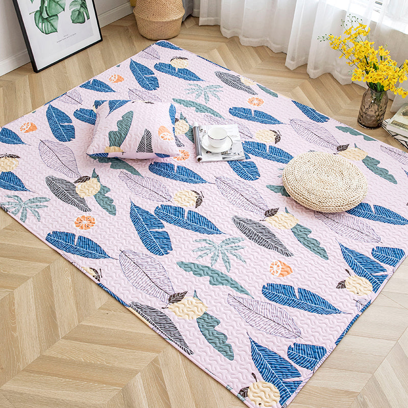 Simple Home Decoration Rug Multi-Color Cartoon Pattern Carpet Cotton Easy Care Pet Friendly Rug Blue Clearhalo 'Area Rug' 'Rug' 2250150