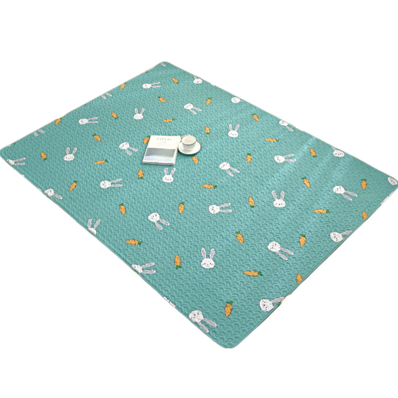 Cute Cartoon Print Rug Multi Colored Cotton Area Carpet Pet Friendly Machine Washable Rug for Kids Room Clearhalo 'Area Rug' 'Rug' 2250163