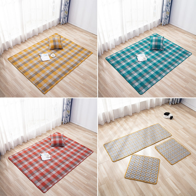 Cute Kids Bedroom Rug Multi Color Cartoon Pattern Rug Cotton Non-Slip Backing Pet Friendly Carpet Clearhalo 'Area Rug' 'Rug' 2250173