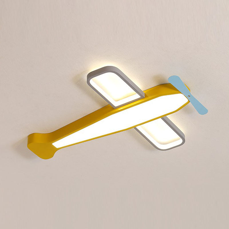 Airplane Shape Bedroom LED Flush Mount Acrylic Childrens Flushmount Ceiling Lighting Clearhalo 'Ceiling Lights' 'Close To Ceiling Lights' 'Close to ceiling' 'Flush mount' Lighting' 2252949