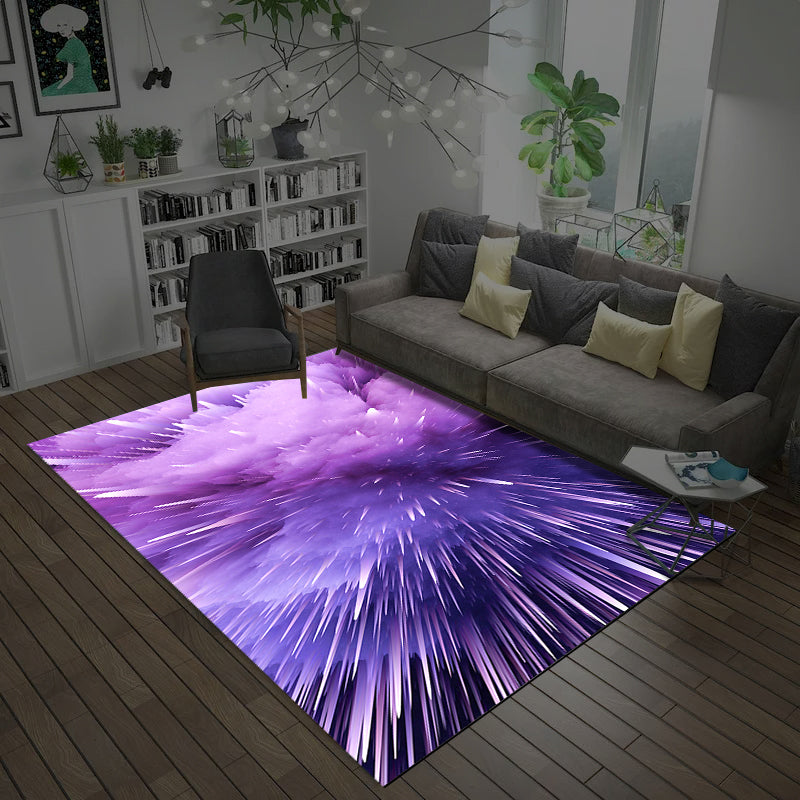 Natural Living Room Rug Multi-Color Space Print Rug Polypropylene Non-Slip Washable Area Carpet Clearhalo 'Area Rug' 'Rug' 2253711