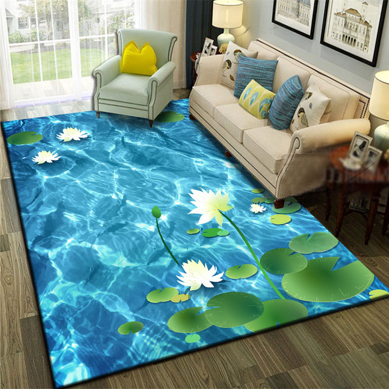 Relaxing Living Room Multi-Colored Animal Pattern Rug Synthetics Pet Friendly Washable Carpet Clearhalo 'Area Rug' 'Rug' 2253772