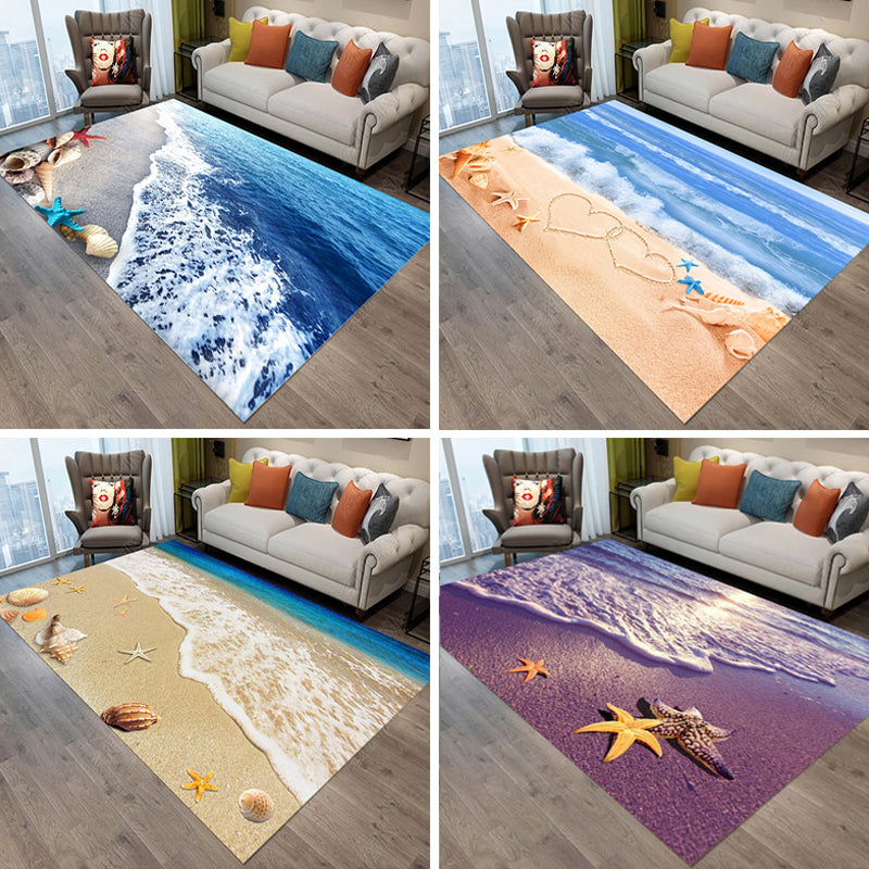 Cute Animal Print Rug Multi Colored Polypropylene Area Rug Polyster Non-Slip Backing Washable Carpet Clearhalo 'Area Rug' 'Rug' 2253809