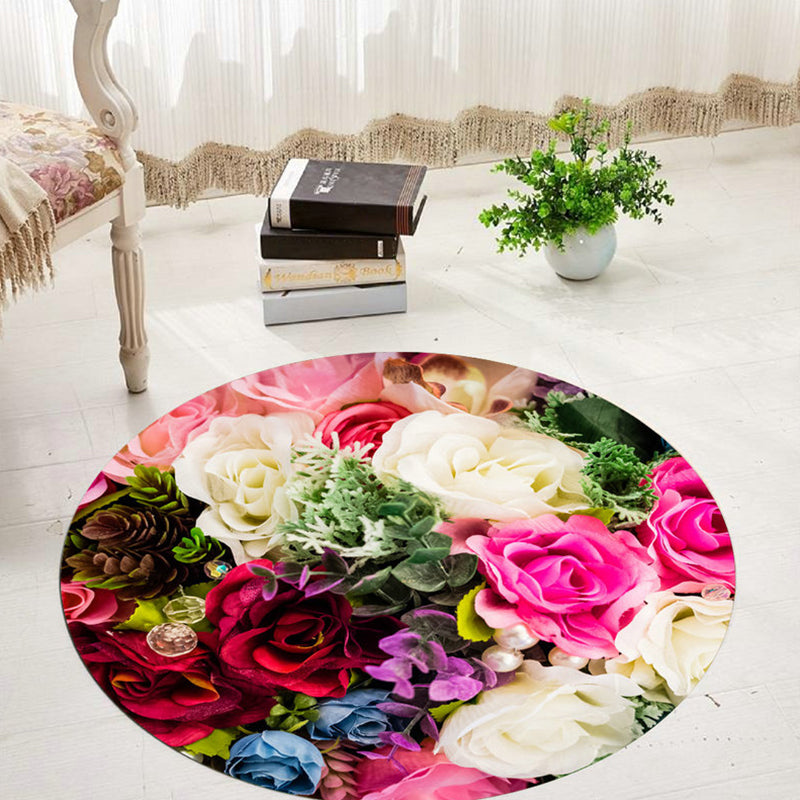 Comfort 3D Plant Pattern Rug Multi-Colored Polypropylene Area Carpet Easy Care Machine Washable Rug for Room Clearhalo 'Area Rug' 'Rug' 2253848