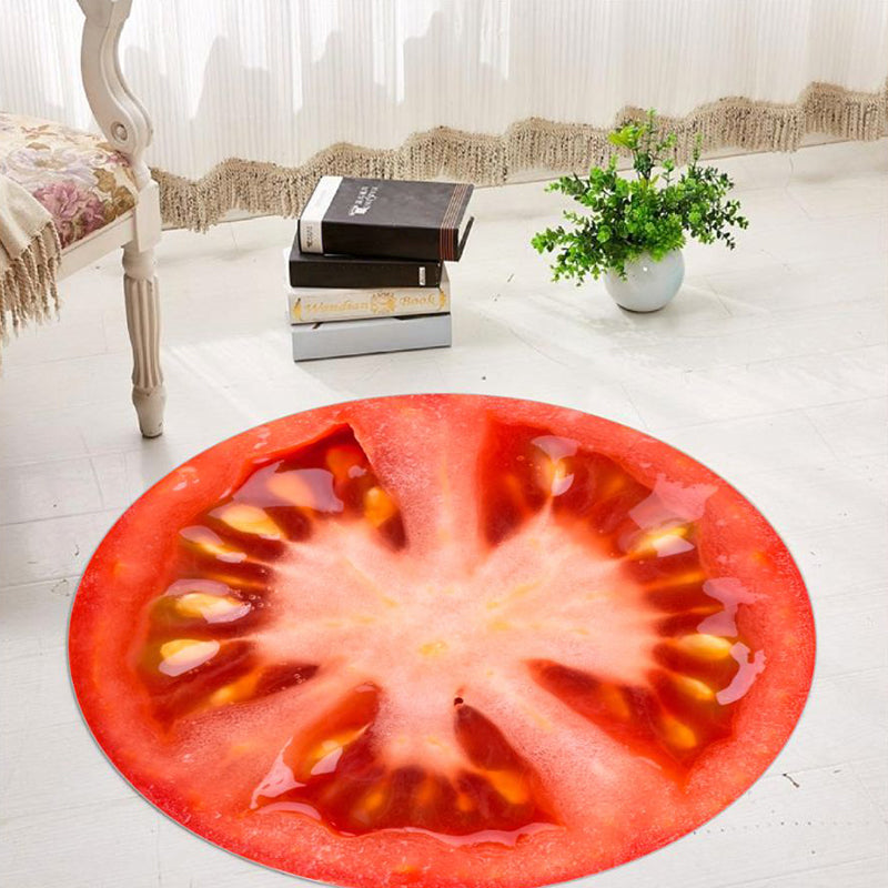 Relaxing Multicolor Plant Rug Synthetics Novelty Area Carpet Pet Friendly Machine Washable Indoor Rug for Decor Crimson Clearhalo 'Area Rug' 'Rug' 2253858