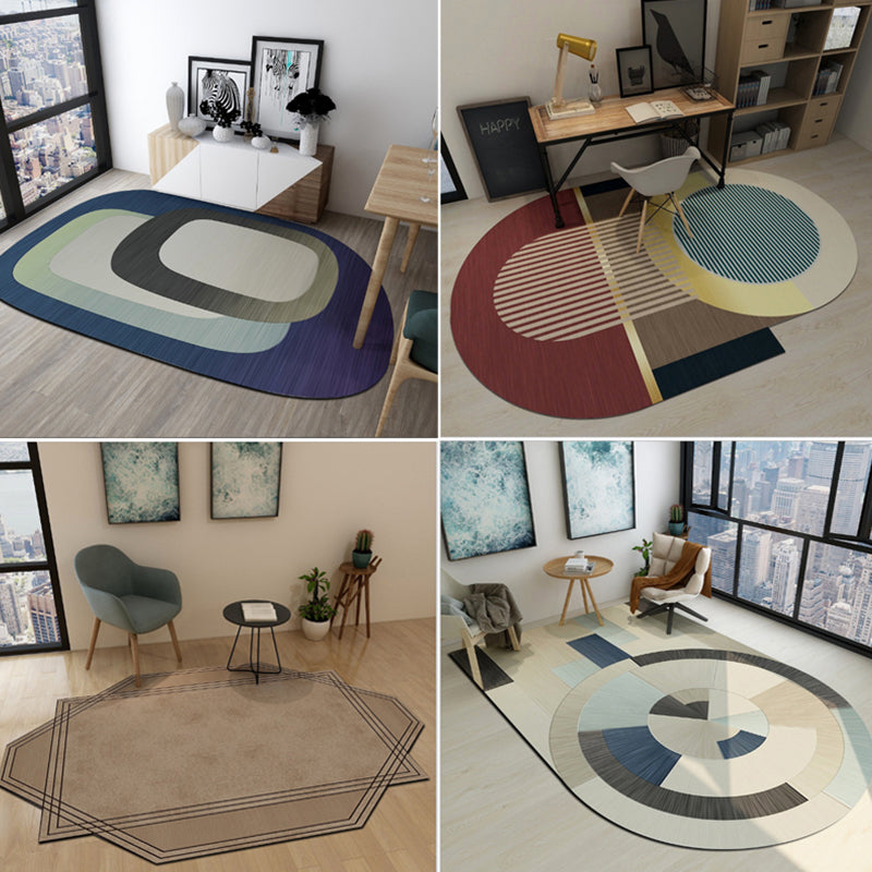 Western Bedroom Rug Multi Color Geometric Print Carpet Synthetics Non-Slip Backing Pet Friendly Indoor Rug Clearhalo 'Area Rug' 'Rug' 2253869