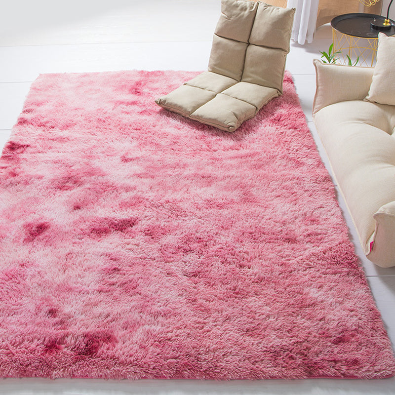 Minimalist Tie Dye Indoor Rug Multicolor Polypropylene Carpet Pet-Friendly Machine Washable Anti-Slip Rug for Living Room Pink Clearhalo 'Area Rug' 'Casual' 'Rugs' Rug' 2253996