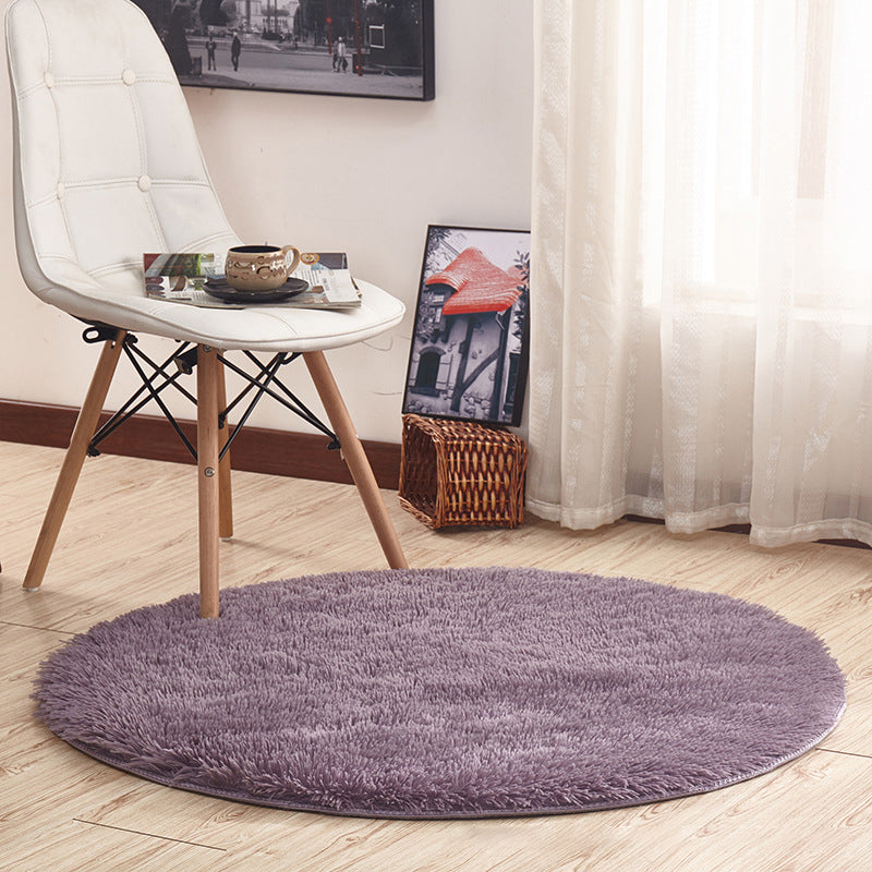 Pretty Minimalistic Rug Multicolor Solid Color Rug Machine Washable Non-Slip Pet-Friendly Rug for Home Dark Purple Clearhalo 'Area Rug' 'Casual' 'Rugs' Rug' 2254194