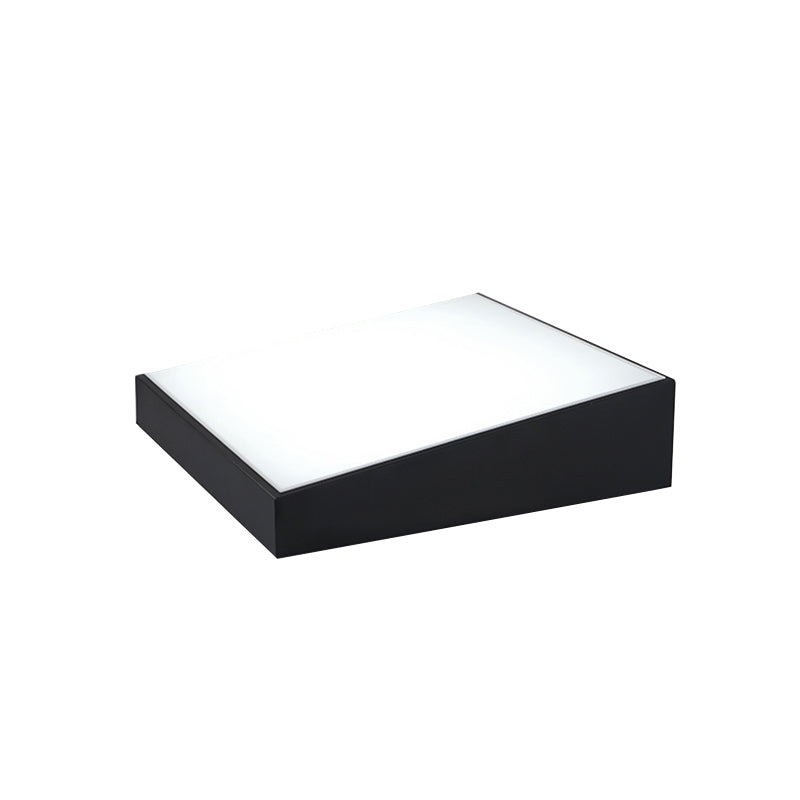 Rectangular Acrylic LED Flush Mount Lamp Minimalist Black Ceiling Lighting for Bedroom Clearhalo 'Ceiling Lights' 'Close To Ceiling Lights' 'Close to ceiling' 'Flush mount' Lighting' 2255873