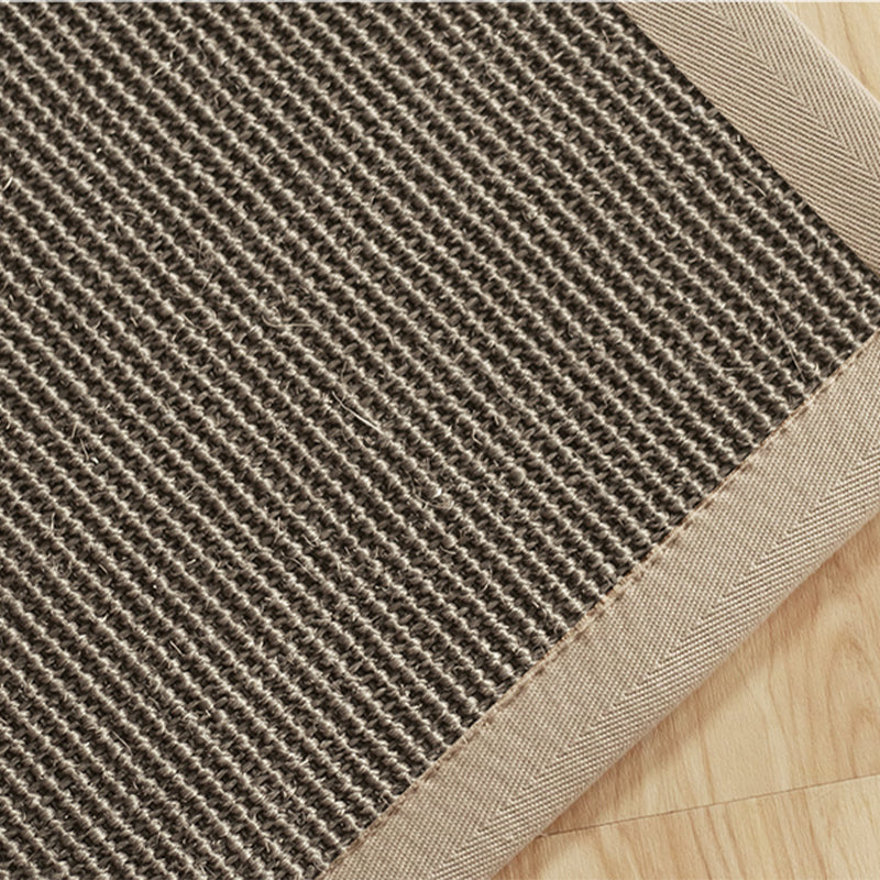 Country Living Room Rug Multi Color Plain Area Carpet Sisal Anti-Slip Backing Machine Washable Rug Light Beige Clearhalo 'Area Rug' 'Rug' 2256507