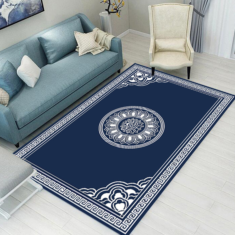 Antique Chinese Indoor Rug Multi-Colored Print Carpet Pet-Friendly Washable Anti-Slip Rug for Guest Room Clearhalo 'Area Rug' 'Rug' 2256790