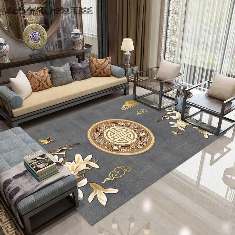 Asian Decoration Rug Multi-Color Floral Carpet Polypropylene Washable Stain Resistant Non-Slip Backing Rug Clearhalo 'Area Rug' 'Rug' 2256939