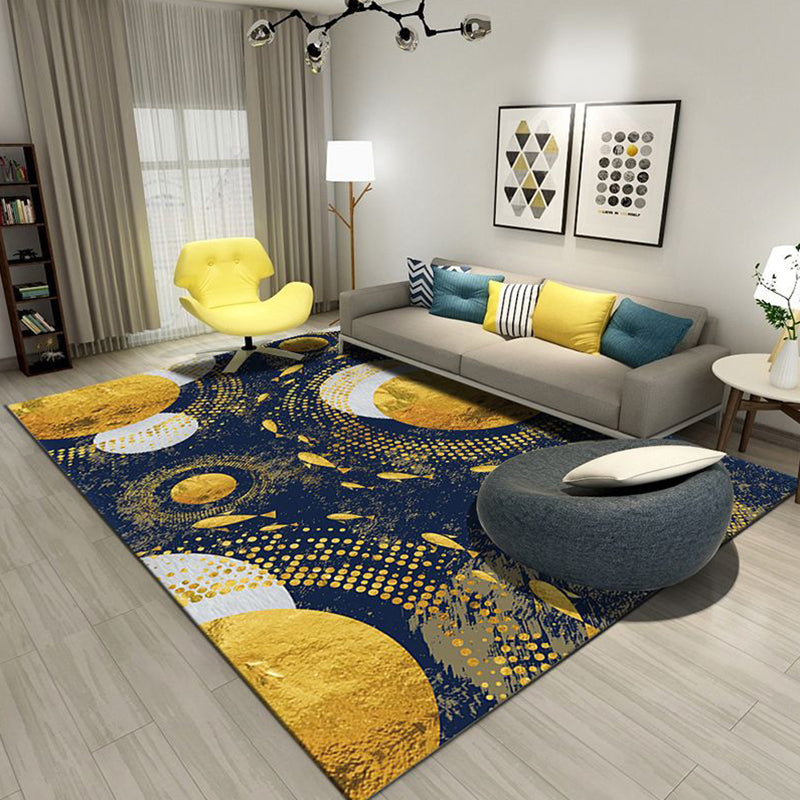 Rustic Botanics Rug Multi Color Asian Carpet Polyester Pet-Friendly Non-Slip Stain Resistant Rug for Room Yellow Clearhalo 'Area Rug' 'Rug' 2256955