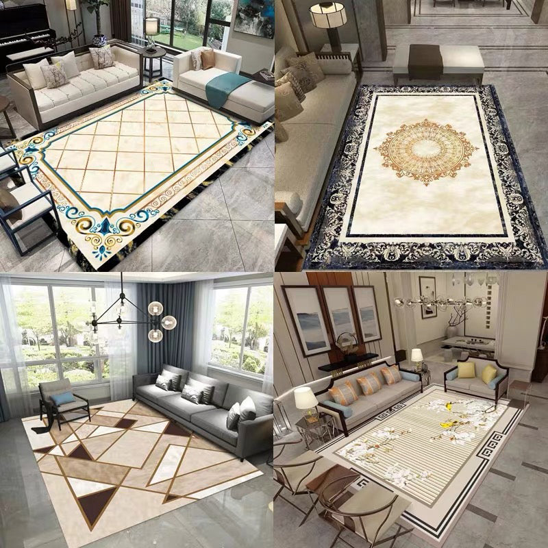 Chinese Printed Indoor Rug Multicolor Synthetics Carpet Stain Resistant Pet-Friendly Anti-Slip Rug for Living Room Clearhalo 'Area Rug' 'Rug' 2256963