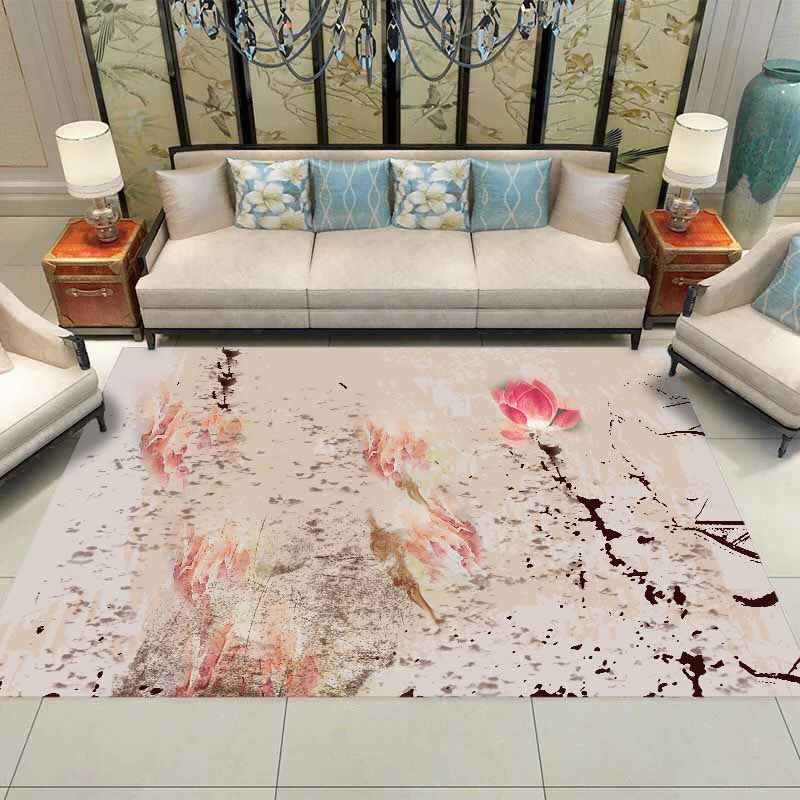 Chinese Printed Indoor Rug Multicolor Synthetics Carpet Stain Resistant Pet-Friendly Anti-Slip Rug for Living Room Clearhalo 'Area Rug' 'Rug' 2256970