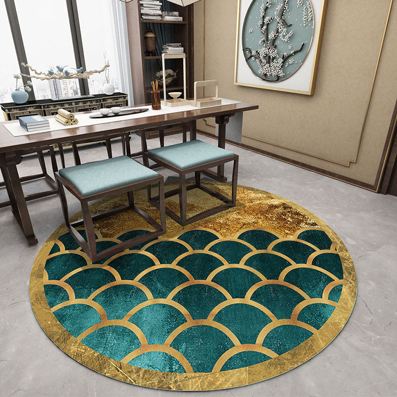 Asian Print Rug Multicolor Polypropylene Rug Pet-Friendly Machine Washable Anti-Slip Area Rug for Bedroom Clearhalo 'Area Rug' 'Rug' 2257037