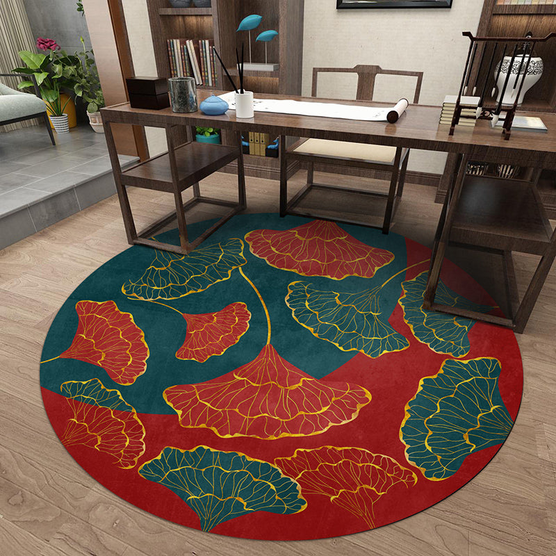 Luxe Oriental Area Rug Multi Color Animal Print Rug Anti-Slip Machine Washable Indoor Rug for Study Red Clearhalo 'Area Rug' 'Rug' 2257056