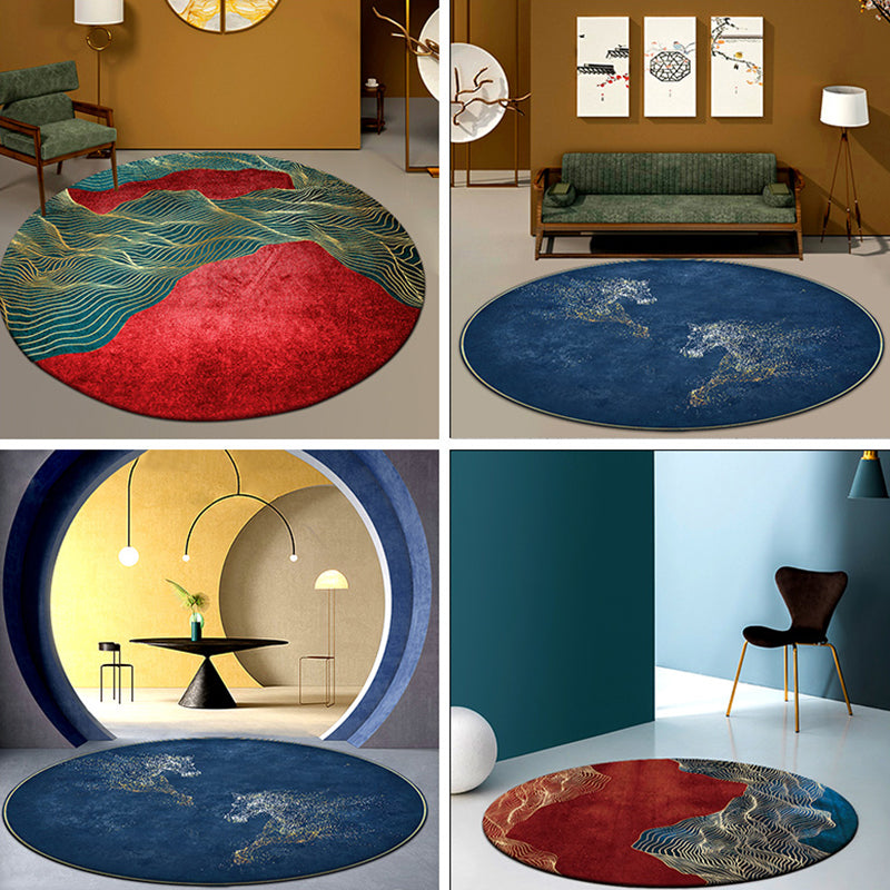 Chinoiserie Animal Rug Multicolor Polypropylene Area Carpet Stain Resistant Non-Slip Washable Rug for Home Clearhalo 'Area Rug' 'Rug' 2257101