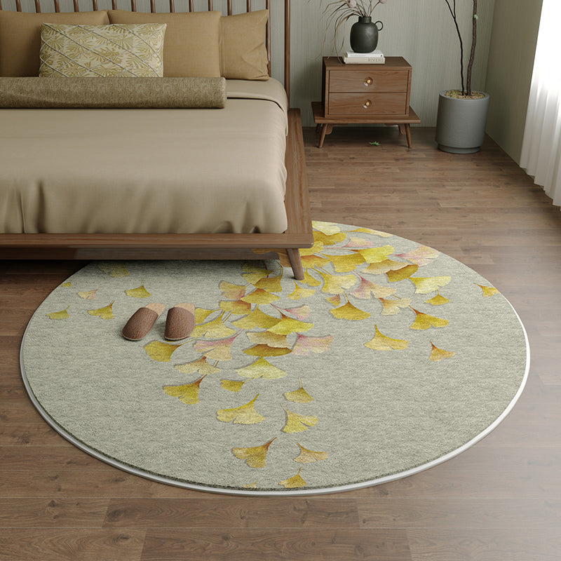 Esthetic Multi Color Asian Rug Synthetics Drawing Print Rug Stain Resistant Washable Anti-Slip Rug for Bedroom Beige Clearhalo 'Area Rug' 'Rug' 2257258