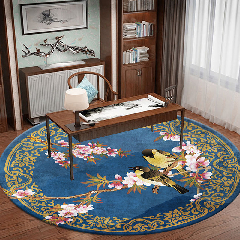 Classy Zen Art Print Rug Multi-Color Chinese Rug Polyester Stain Resistant Anti-Slip Rug for Study Room Clearhalo 'Area Rug' 'Rug' 2257281