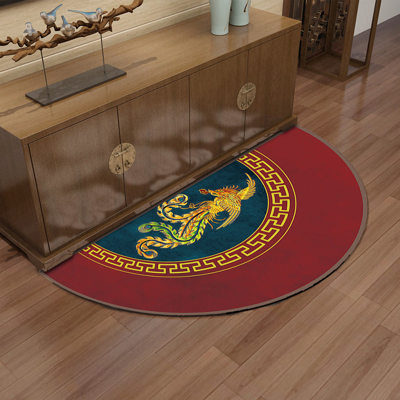 Multi-Color Asia Rug Synthetics Freehand Print Carpet Machine Washable Pet-Friendly Non-Slip Backing Rug for Door Clearhalo 'Area Rug' 'Rug' 2257402