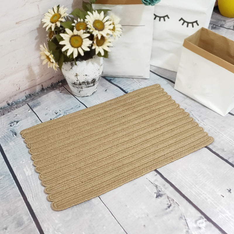 Multi Colored Plain Rug Jute Rustic Rug Environmental Pet Friendly Washable Rug for Bedroom Clearhalo 'Area Rug' 'Rug' 2257532