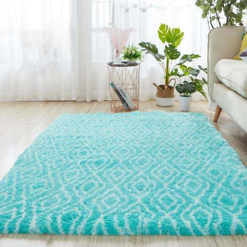 Multicolor Home Decoration Rug Casual Tie Dye Graphic Print Carpet Plush Stain Resistant Pet Friendly Non-Slip Rug Blue Clearhalo 'Area Rug' 'Casual' 'Rugs' Rug' 2257771