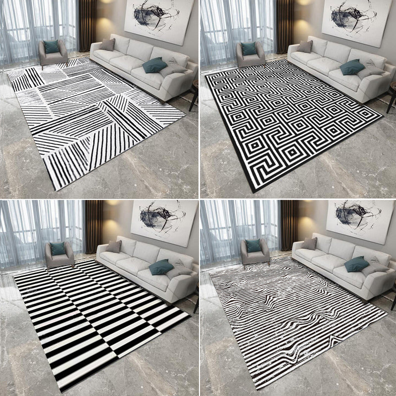 Environmental Geometric Rug Multi-Color Bohemian Carpet Synthetics Anti-Slip Machine Washable Pet Friendly Rug for Living Room Clearhalo 'Area Rug' 'Bohemian' 'Rugs' Rug' 2262564