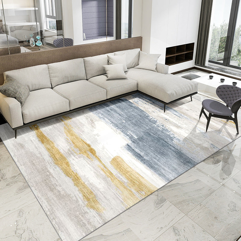 Stylish Multicolor Rust Pattern Rug Polypropylene Industrial Carpet Stain Resistant Anti-Slip Machine Washable Rug for Decor Yellow Clearhalo 'Area Rug' 'Rug' 2262739