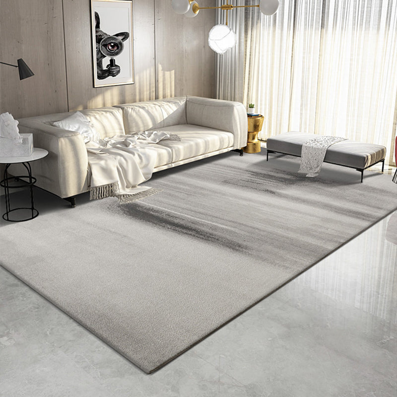 Minimalist Heathered Rug Grey Industrial Rug Polyester Anti-Slip Backing Pet Friendly Washable Rug for Living Room Clearhalo 'Area Rug' 'Rug' 2262799