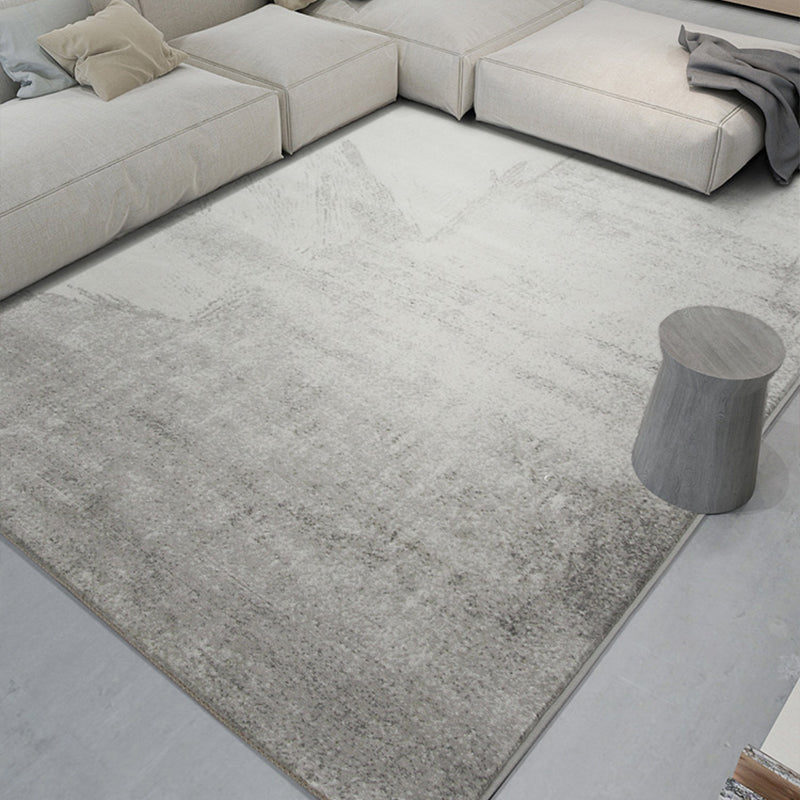 Minimalist Heathered Rug Grey Industrial Rug Polyester Anti-Slip Backing Pet Friendly Washable Rug for Living Room Clearhalo 'Area Rug' 'Rug' 2262801