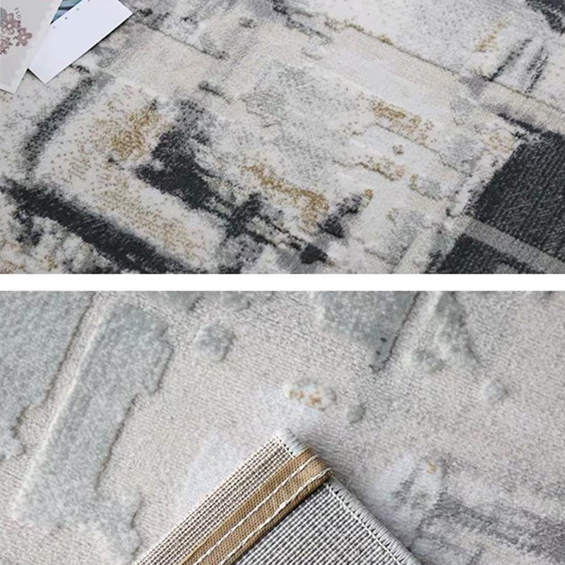 Multi Colored Impressionism Rug Polyester Industrial Style Carpet Washable Non-Slip Pet Friendly Rug for Home Deco Clearhalo 'Area Rug' 'Rug' 2262845