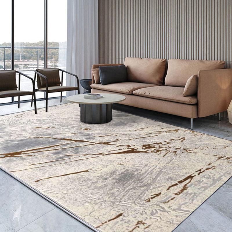 Industrial Home Area Rug Multicolor Rusty Metal Print Rug Synthetics Non-Slip Washable Stain Resistant Rug Yellow-Brown Clearhalo 'Area Rug' 'Rug' 2262854