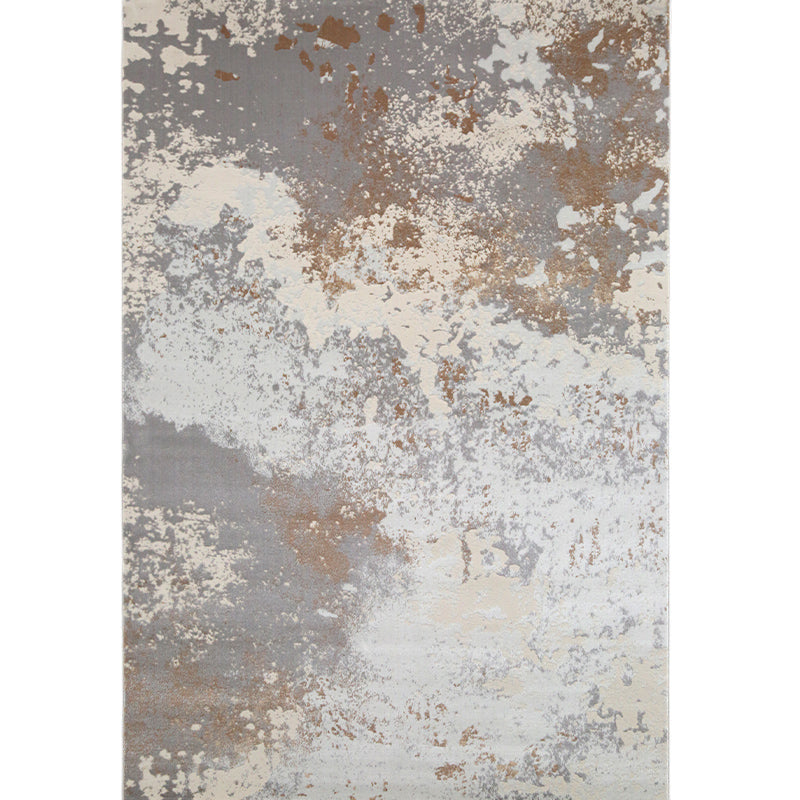 Multicolor Aged Effect Abstract Rug Polyester Industrial Area Rug Non-Slip Machine Washable Stain Resistant Rug for Decoration Taupe Clearhalo 'Area Rug' 'Rug' 2263027