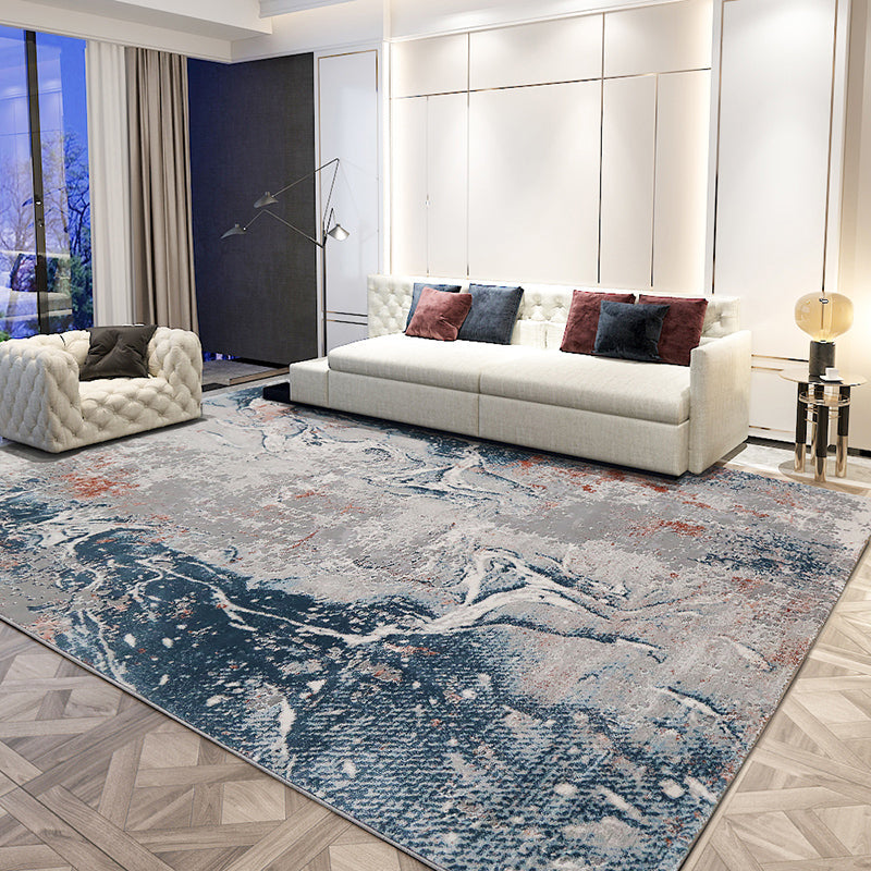 Industrial Bedroom Rug Multi Colored Mottled Worn Look Rug Polyester Anti-Slip Pet-Friendly Stain Resistant Rug Clearhalo 'Area Rug' 'Rug' 2263069