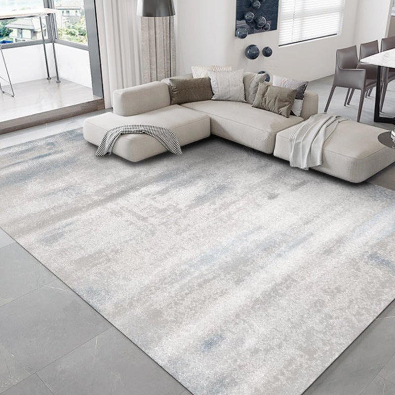 Simplicity Rustic Look Rug Multi-Color Industrial Rug Synthetics Pet Friendly Machine Washable Anti-Slip Backing Rug for Great Room Cream Gray Clearhalo 'Area Rug' 'Rug' 2263096