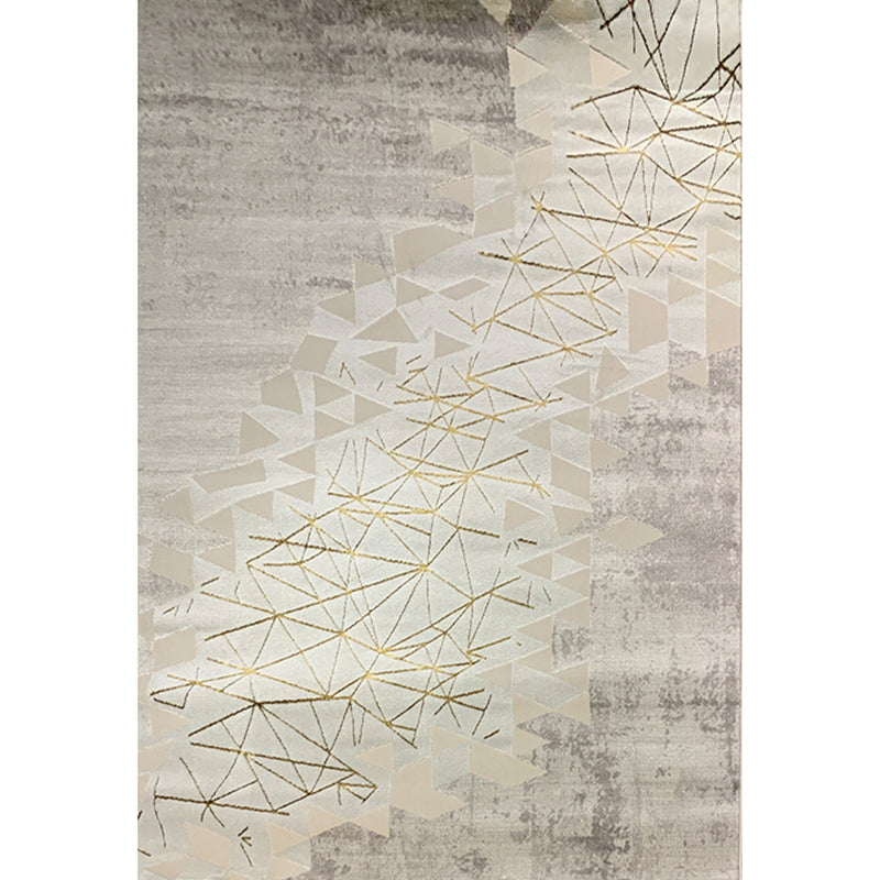 Multicolor Living Room Rug Industrial Geometric Abstract Rug Synthetics Pet Friendly Anti-Slip Washable Rug Light Beige Clearhalo 'Area Rug' 'Rug' 2263134