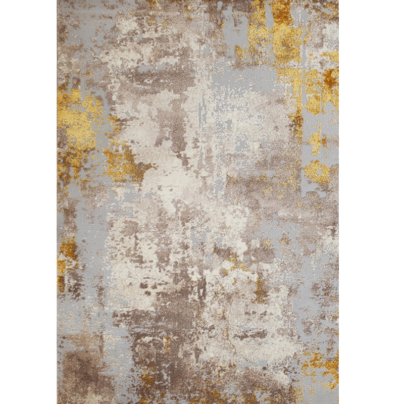 Old Multicolor Rusted Rug Polyester Steampunk Rug Machine Washable Anti-Slip Backing Pet Friendly Rug for Home Dark Coffee Clearhalo 'Area Rug' 'Rug' 2263149