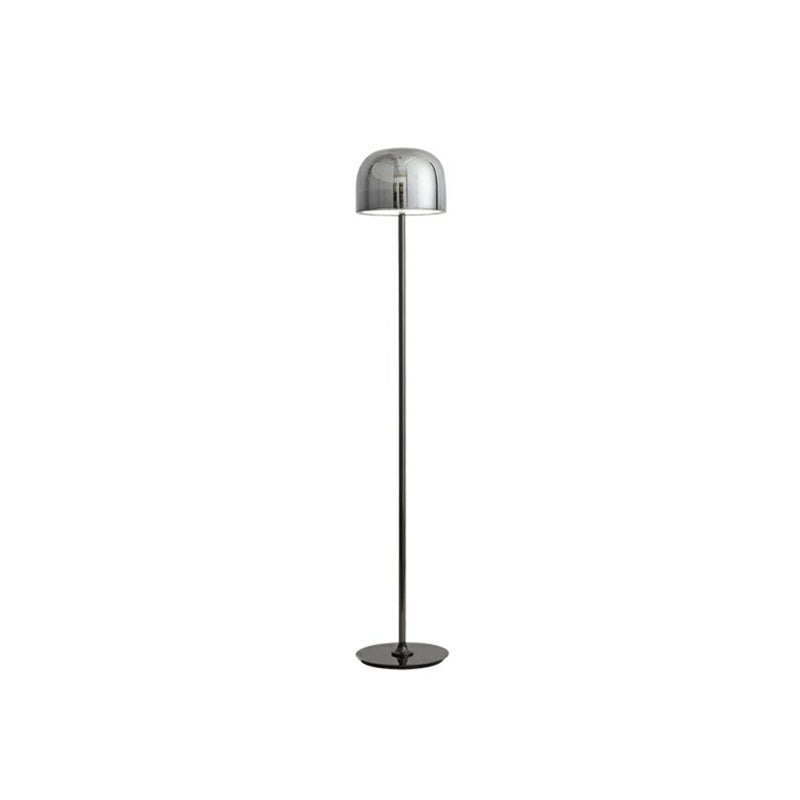 Equator Floor Lamp Designer Bowl Glass Living Room LED Standing Light for Living Room Grey 9.5